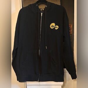 Daylight Curfew Black Hoodie with Rick and Morty